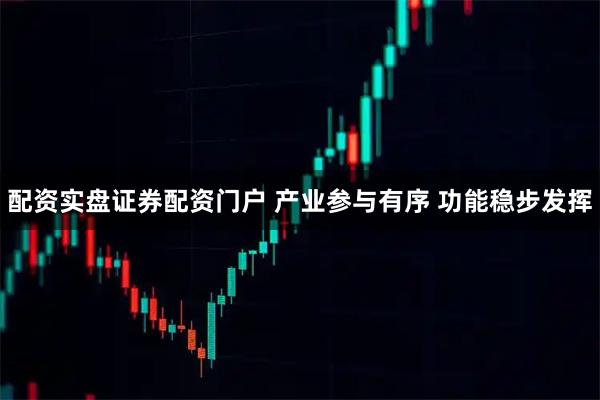 配资实盘证券配资门户 产业参与有序 功能稳步发挥